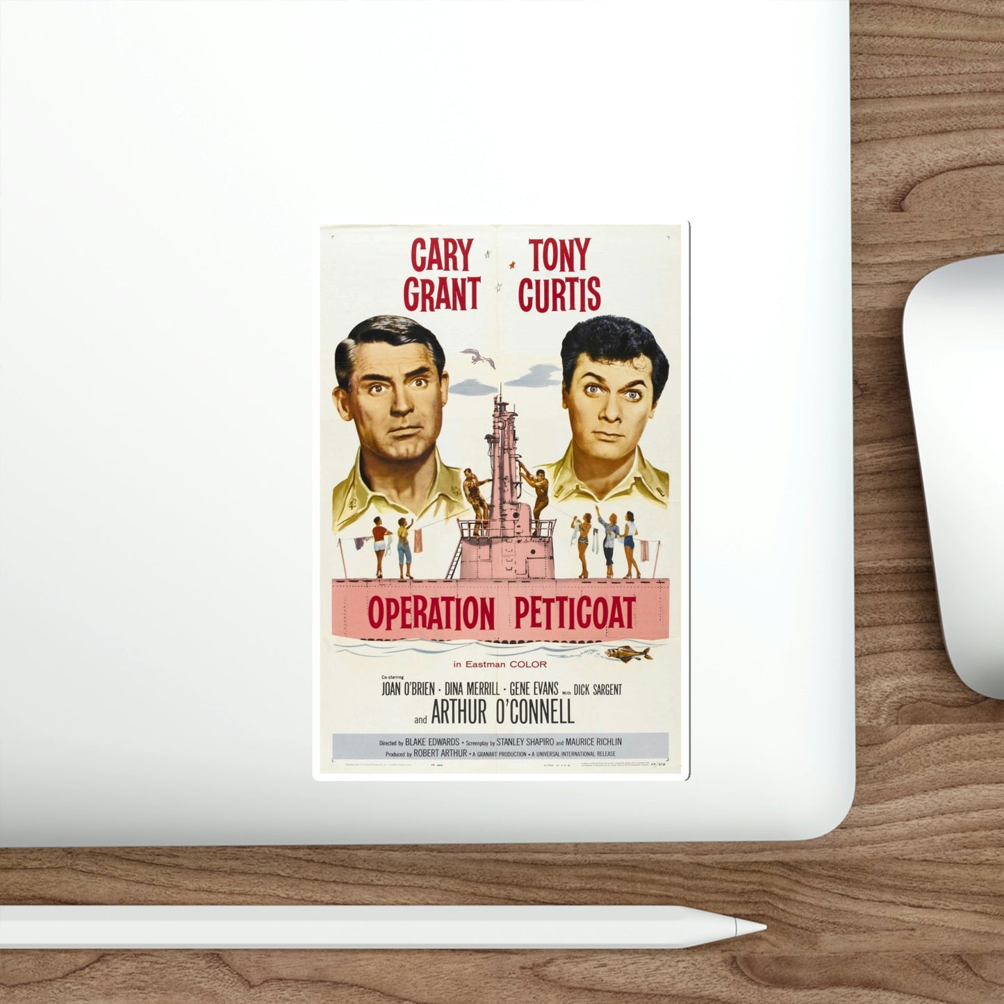 Operation Petticoat 1959 Movie Poster STICKER Vinyl Die-Cut Decal-The Sticker Space