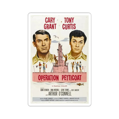 Operation Petticoat 1959 Movie Poster - STICKER Vinyl Kiss-Cut Decal 4 Inch White - The Sticker Space