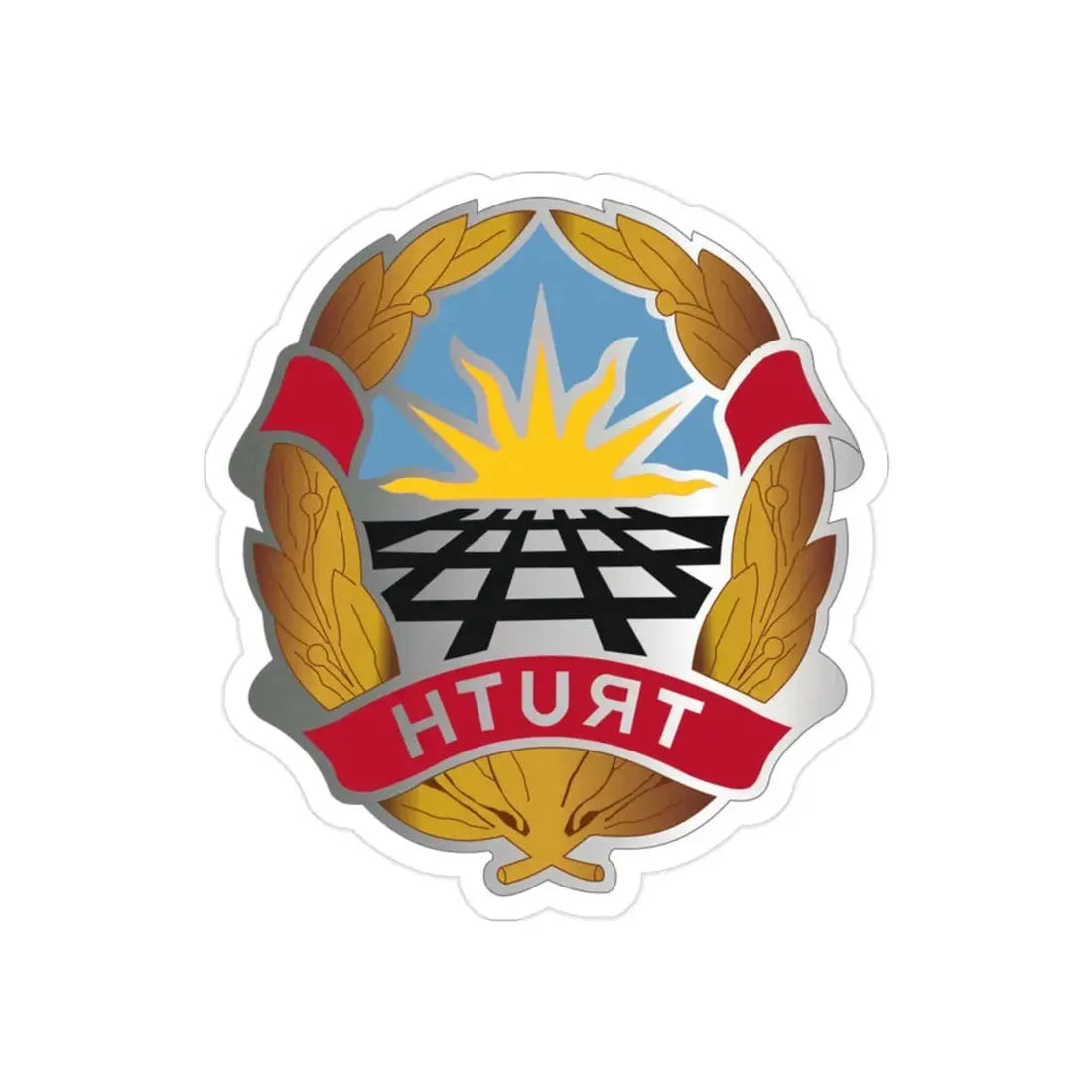 Operational Test Command (U.S. Army) REVERSE PRINT Transparent Die-Cut STICKER - The Sticker Space