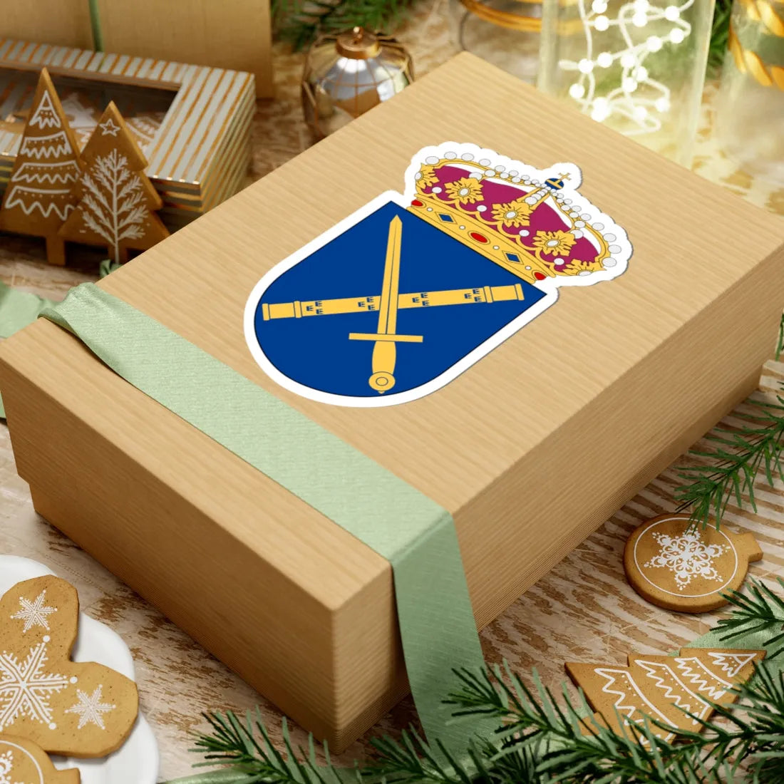 Operativa insatsledningen vapen (Sweden) (Coat of Arms) STICKER Vinyl Kiss-Cut Decal - The Sticker Space