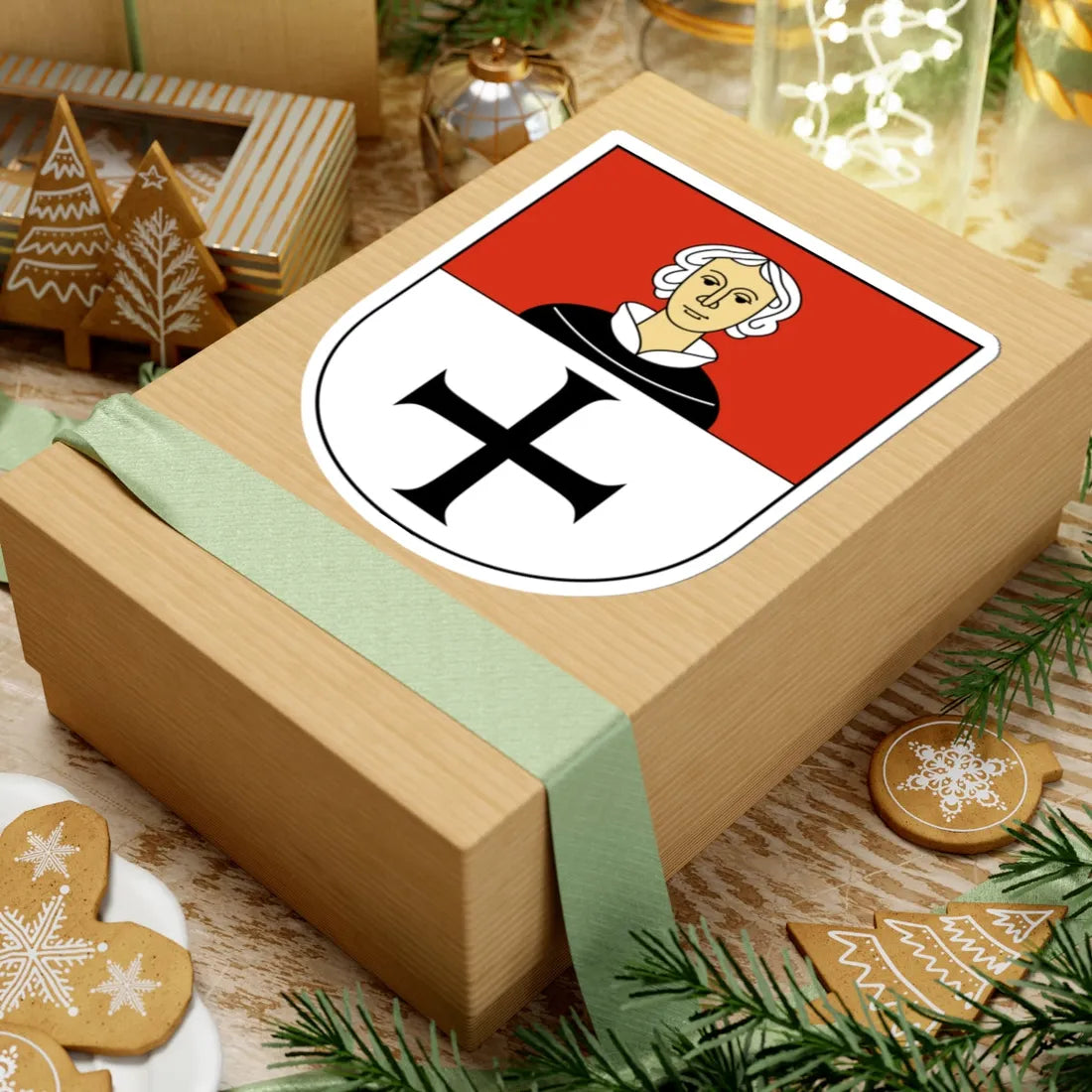 Opfikon-blazon (Switzerland) (Coat of Arms) STICKER Vinyl Kiss-Cut Decal - The Sticker Space