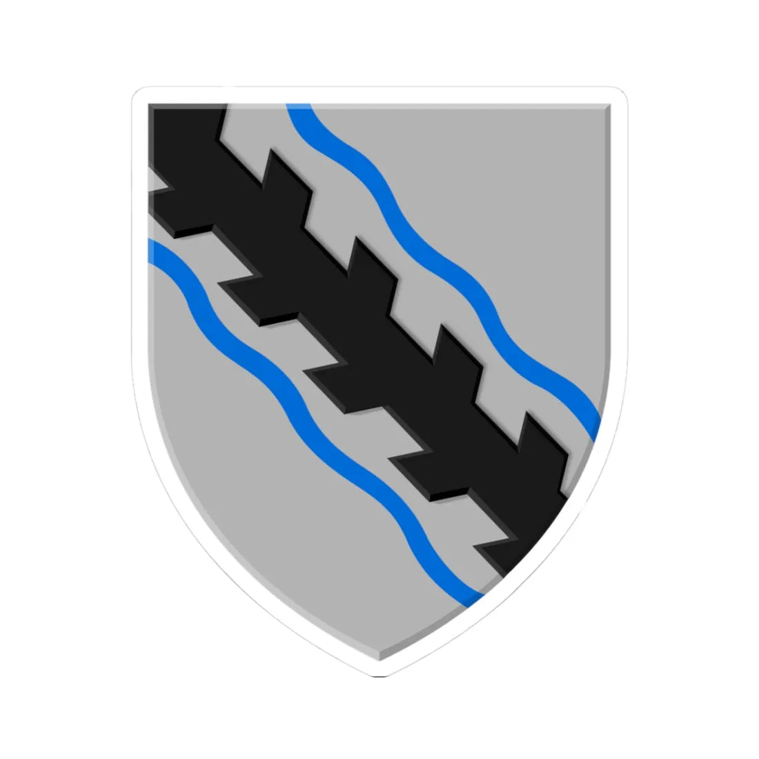 Opglabbeek wapen (Belgium) (Coat of Arms) STICKER Vinyl Kiss-Cut Decal 3 Inch White - The Sticker Space