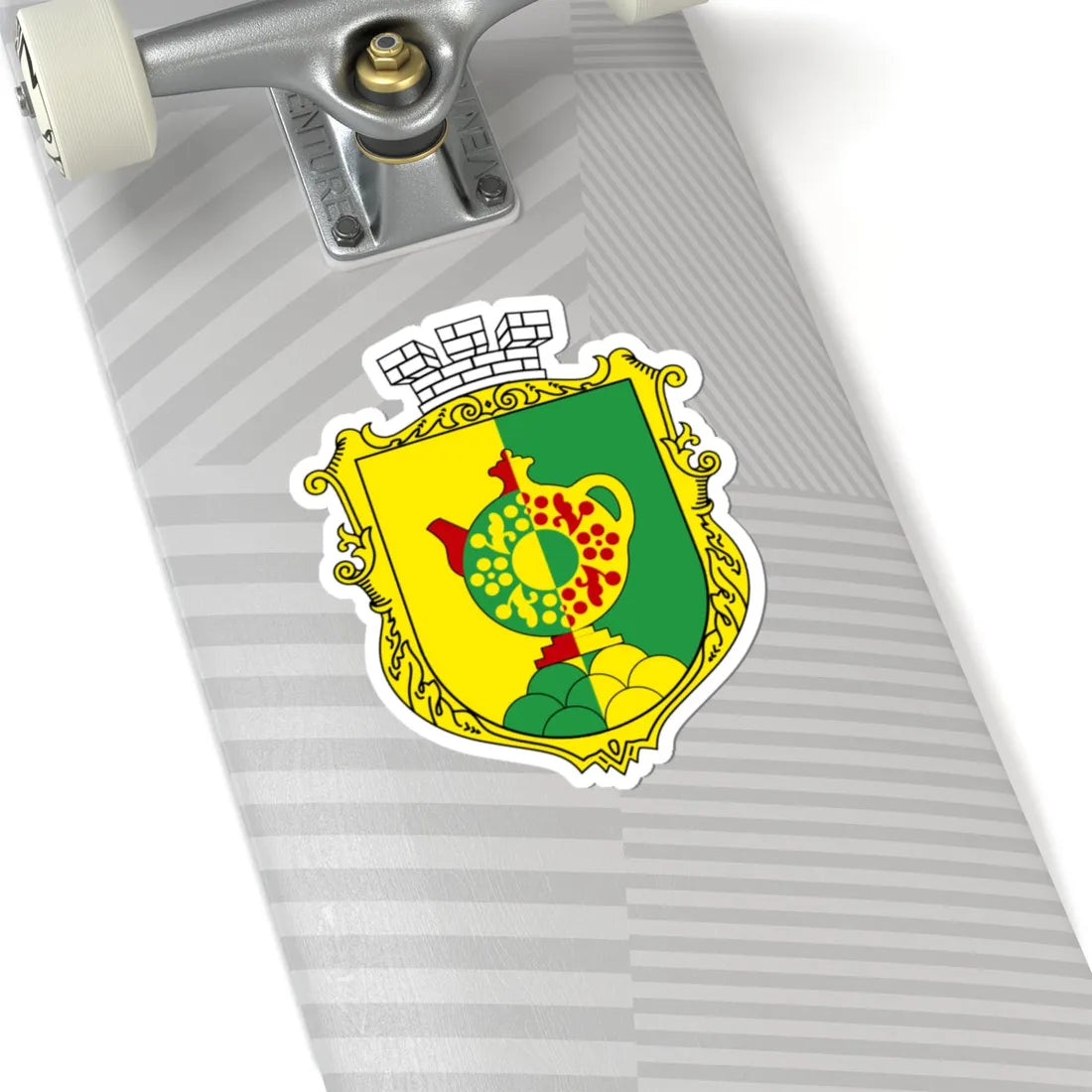 Opishnia coat (Ukraine) (Coat of Arms) STICKER Vinyl Kiss-Cut Decal - The Sticker Space