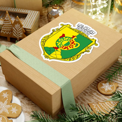 Opishnia coat (Ukraine) (Coat of Arms) STICKER Vinyl Kiss-Cut Decal - The Sticker Space