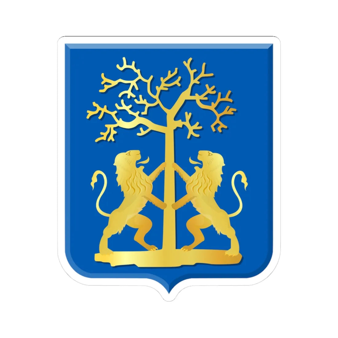 Opmeer wapen 1817 (Netherlands) (Coat of Arms) STICKER Vinyl Kiss-Cut Decal 3 Inch White - The Sticker Space