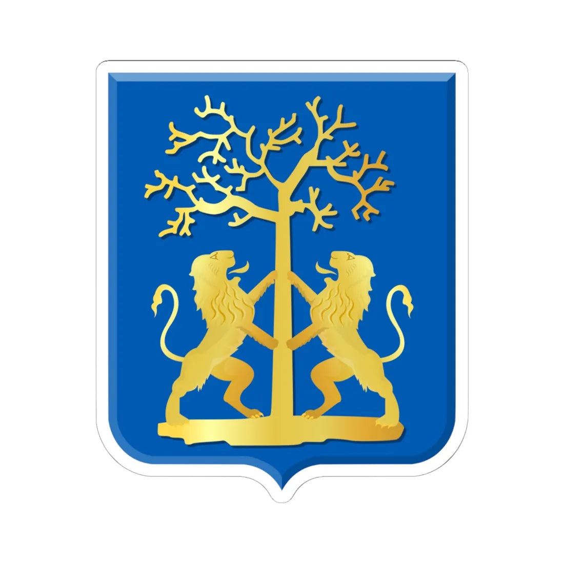 Opmeer wapen 1817 (Netherlands) (Coat of Arms) STICKER Vinyl Kiss-Cut Decal 6 Inch White - The Sticker Space