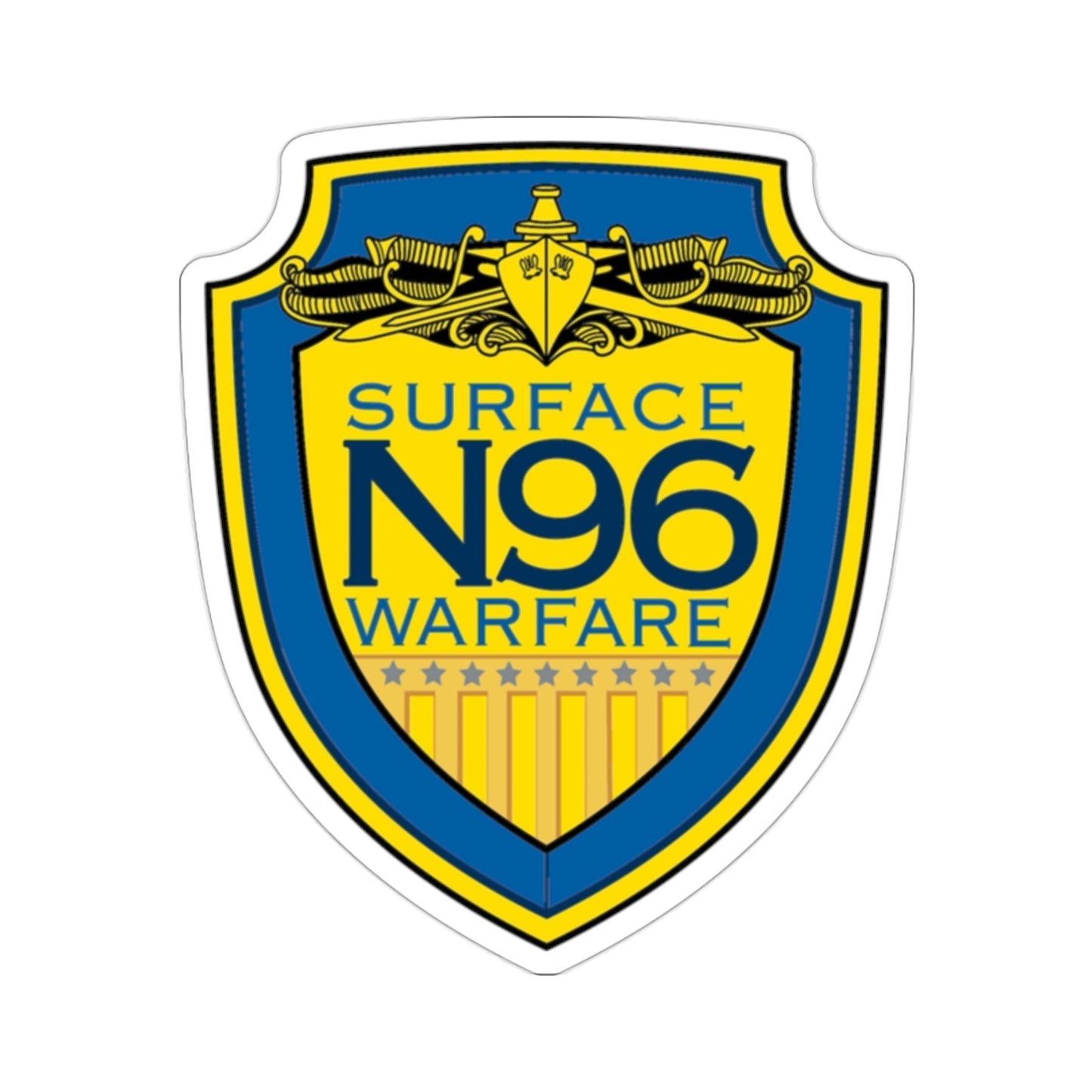 OPNAV N96 Surface Warfare N96 (U.S. Navy) STICKER Vinyl Die-Cut Decal-2 Inch-The Sticker Space