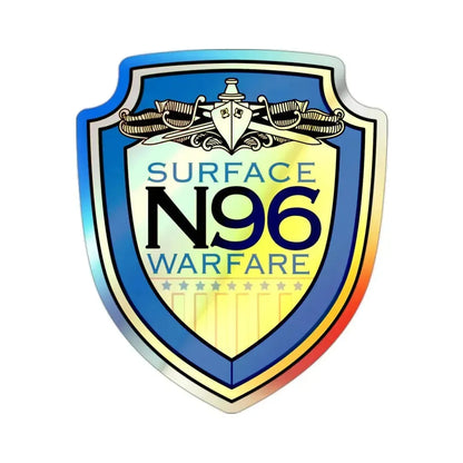 OPNAV N96 Surface Warfare N96 (U.S. Navy) Holographic STICKER Die-Cut Vinyl Decal 2 Inch Holographic - The Sticker Space