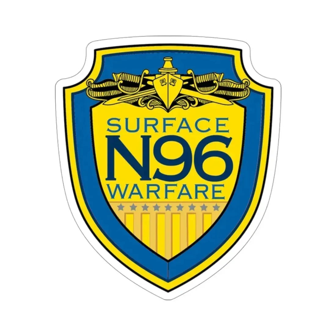 OPNAV N96 Surface Warfare N96 (U.S. Navy) STICKER Vinyl Die-Cut Decal 3 Inch - The Sticker Space