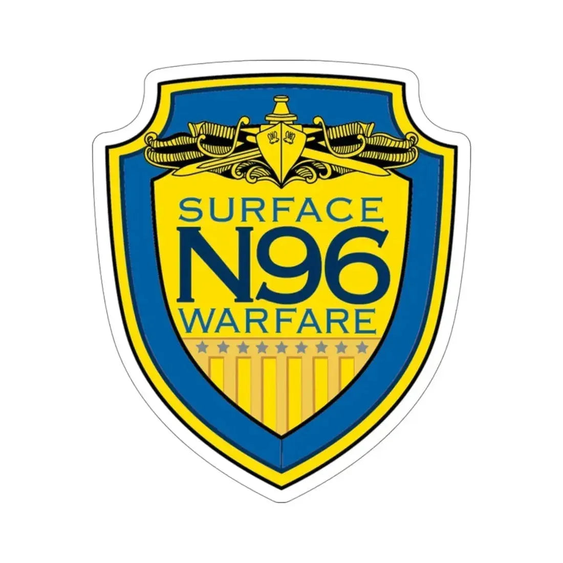OPNAV N96 Surface Warfare N96 (U.S. Navy) STICKER Vinyl Die-Cut Decal 4 Inch - The Sticker Space