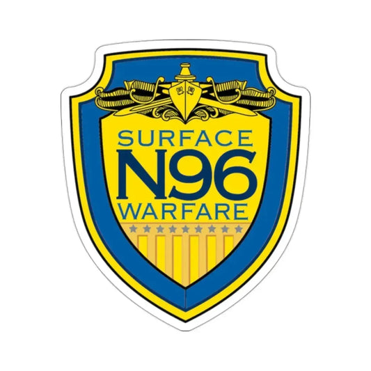 OPNAV N96 Surface Warfare N96 (U.S. Navy) STICKER Vinyl Kiss-Cut Decal 2 Inch White - The Sticker Space