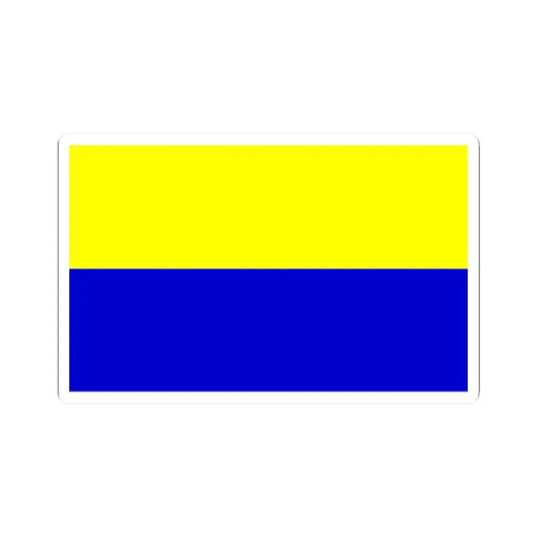 Opole flaga (Poland) STICKER Vinyl Kiss-Cut Decal 2 Inch White - The Sticker Space