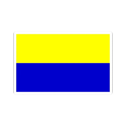 Opole flaga (Poland) STICKER Vinyl Kiss-Cut Decal 2 Inch White - The Sticker Space