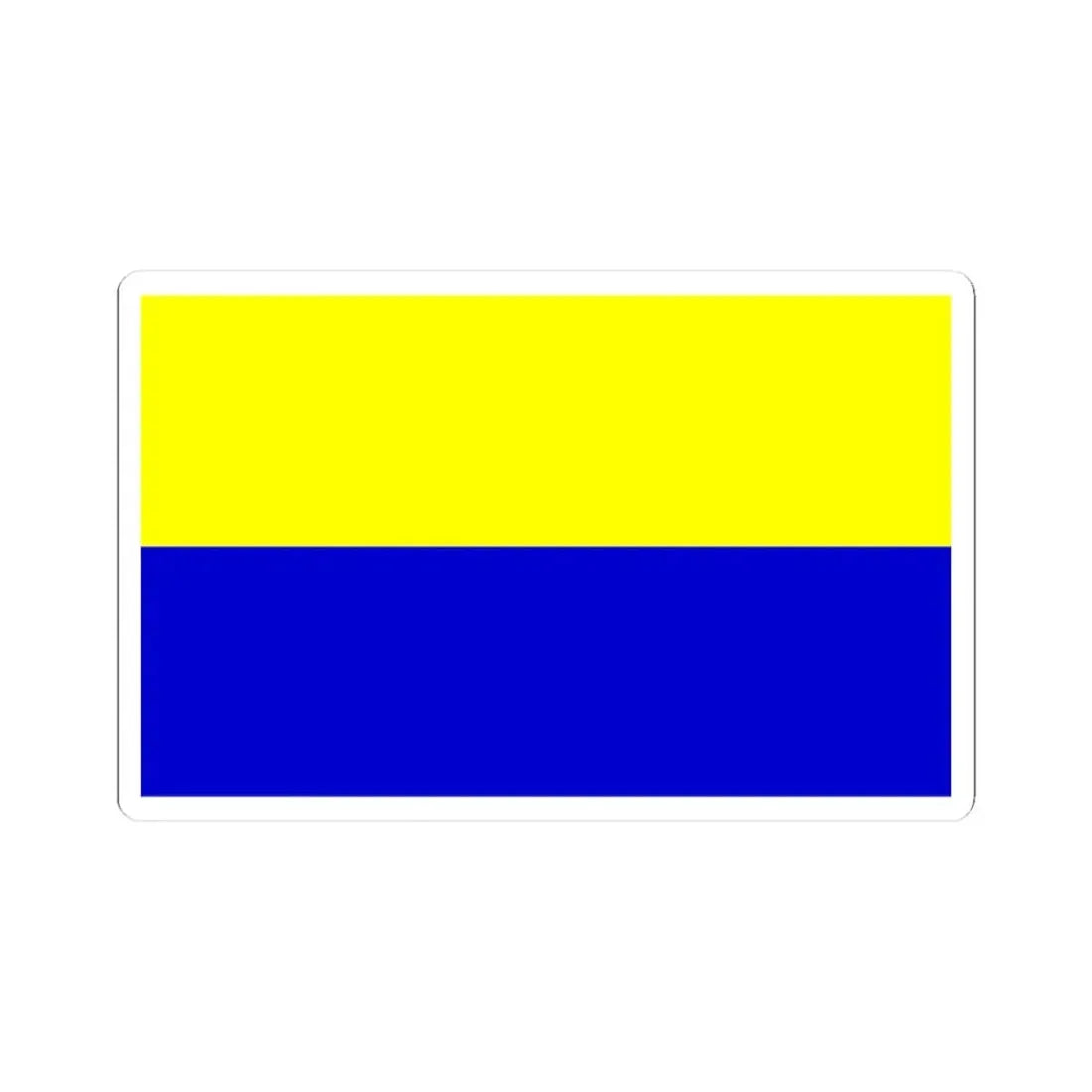 Opole flaga (Poland) STICKER Vinyl Kiss-Cut Decal 3 Inch White - The Sticker Space