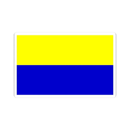 Opole flaga (Poland) STICKER Vinyl Kiss-Cut Decal 3 Inch White - The Sticker Space