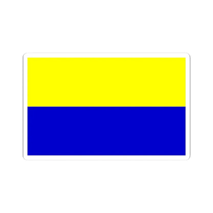 Opole flaga (Poland) STICKER Vinyl Kiss-Cut Decal 4 Inch White - The Sticker Space