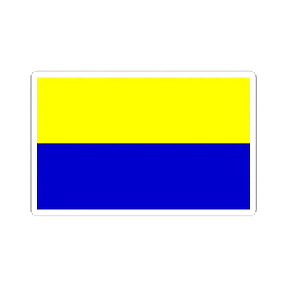 Opole flaga (Poland) STICKER Vinyl Kiss-Cut Decal 6 Inch White - The Sticker Space