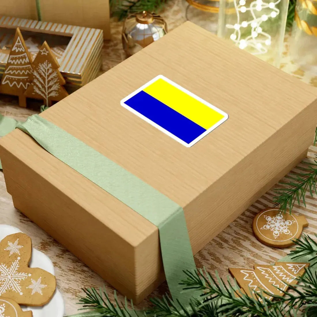 Opole flaga (Poland) STICKER Vinyl Kiss-Cut Decal - The Sticker Space