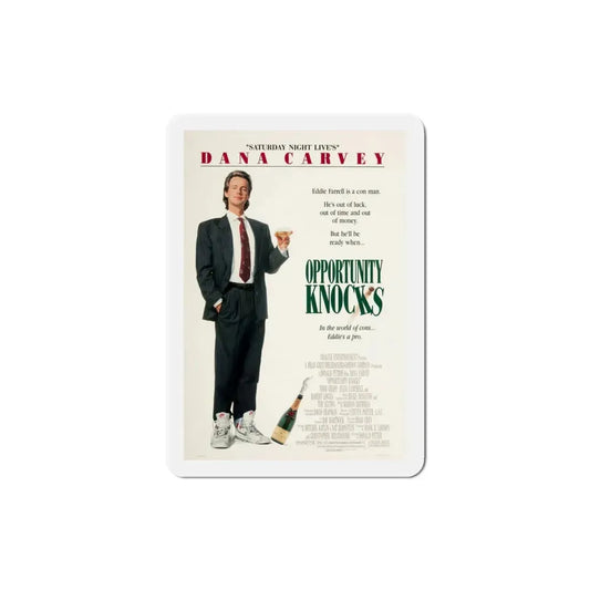 Opportunity Knocks 1990 Movie Poster Refrigerator Magnet 4 Inch - The Sticker Space