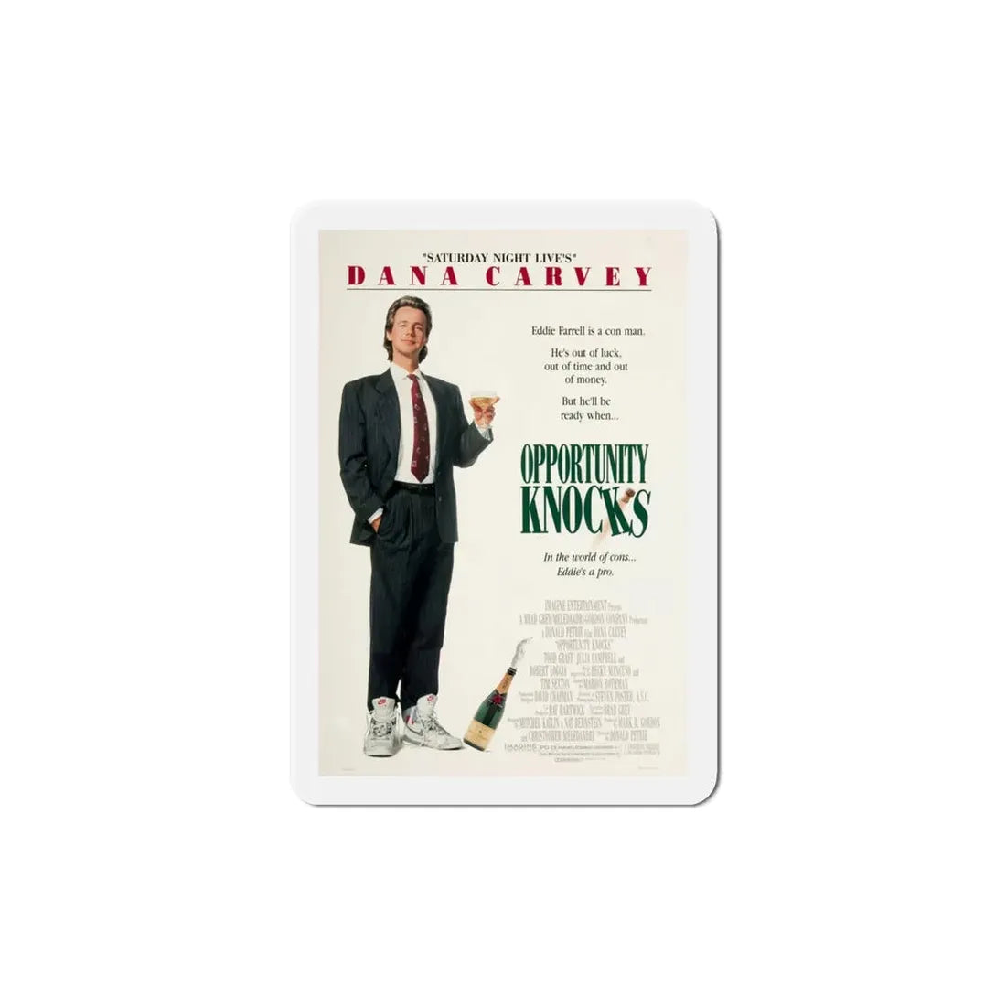 Opportunity Knocks 1990 Movie Poster Refrigerator Magnet - The Sticker Space