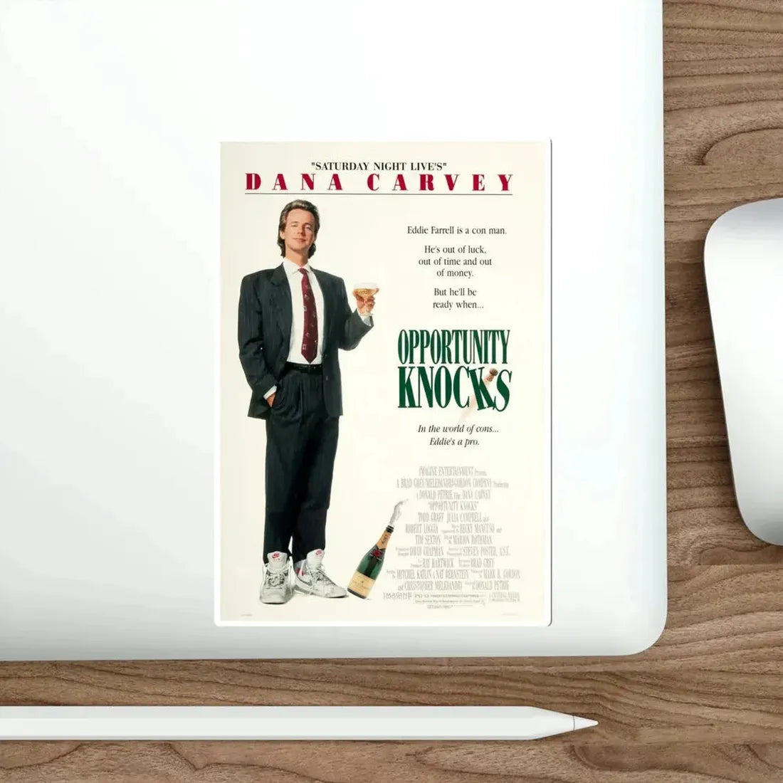 Opportunity Knocks 1990 Movie Poster STICKER Vinyl Die-Cut Decal - The Sticker Space