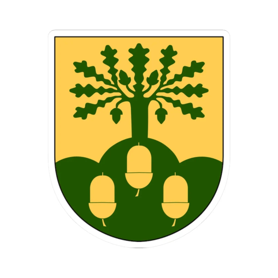 Oppunda vapen (Sweden) (Coat of Arms) STICKER Vinyl Kiss-Cut Decal 2 Inch White - The Sticker Space