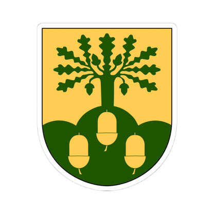 Oppunda vapen (Sweden) (Coat of Arms) STICKER Vinyl Kiss-Cut Decal 4 Inch White - The Sticker Space