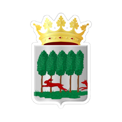Opsterland wapen (Netherlands) (Coat of Arms) STICKER Vinyl Kiss-Cut Decal 6 Inch White - The Sticker Space