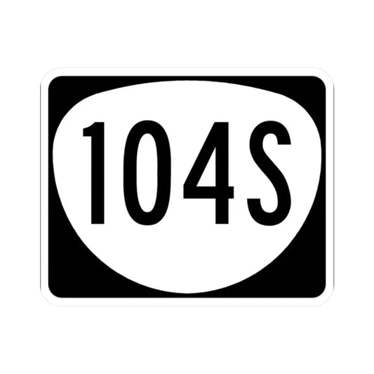 OR 104S (Oregon) (Road Sign) STICKER Vinyl Kiss-Cut Decal 2 Inch White - The Sticker Space