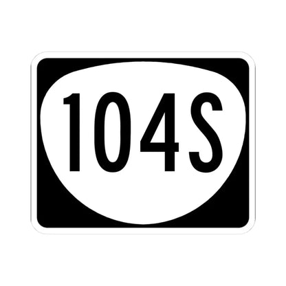 OR 104S (Oregon) (Road Sign) STICKER Vinyl Kiss-Cut Decal 3 Inch White - The Sticker Space