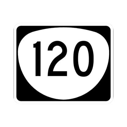 OR 120 (Oregon) (Road Sign) STICKER Vinyl Kiss-Cut Decal 2 Inch White - The Sticker Space