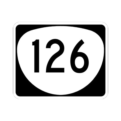 OR 126 (Oregon) (Road Sign) STICKER Vinyl Kiss-Cut Decal 4 Inch White - The Sticker Space