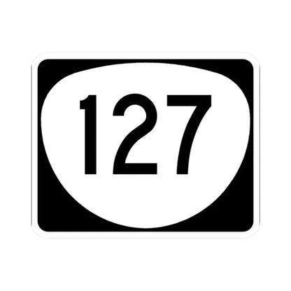 OR 127 (Oregon) (Road Sign) STICKER Vinyl Kiss-Cut Decal 2 Inch White - The Sticker Space