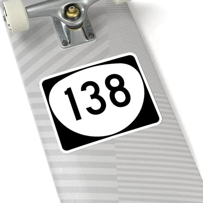 OR 138 (Oregon) (Road Sign) STICKER Vinyl Kiss-Cut Decal - The Sticker Space