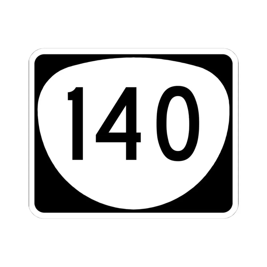 OR 140 (Oregon) (Road Sign) STICKER Vinyl Kiss-Cut Decal 4 Inch White - The Sticker Space