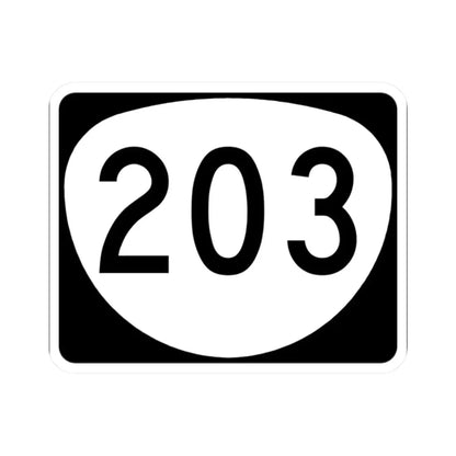OR 203 (Oregon) (Road Sign) STICKER Vinyl Kiss-Cut Decal 2 Inch White - The Sticker Space