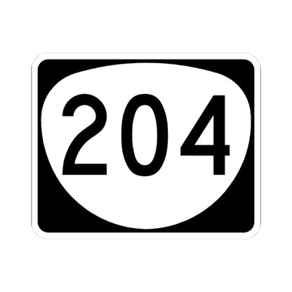 OR 204 (Oregon) (Road Sign) STICKER Vinyl Kiss-Cut Decal 3 Inch White - The Sticker Space