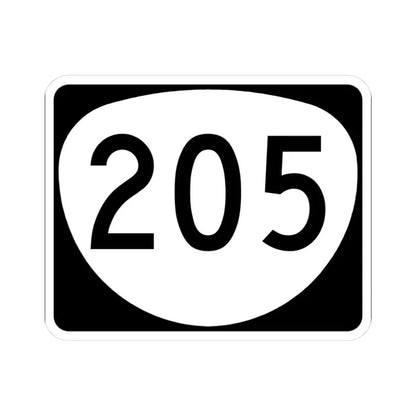 OR 205 (Oregon) (Road Sign) STICKER Vinyl Kiss-Cut Decal 3 Inch White - The Sticker Space