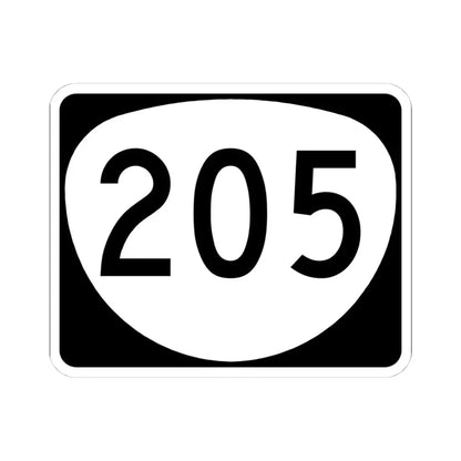 OR 205 (Oregon) (Road Sign) STICKER Vinyl Kiss-Cut Decal 4 Inch White - The Sticker Space