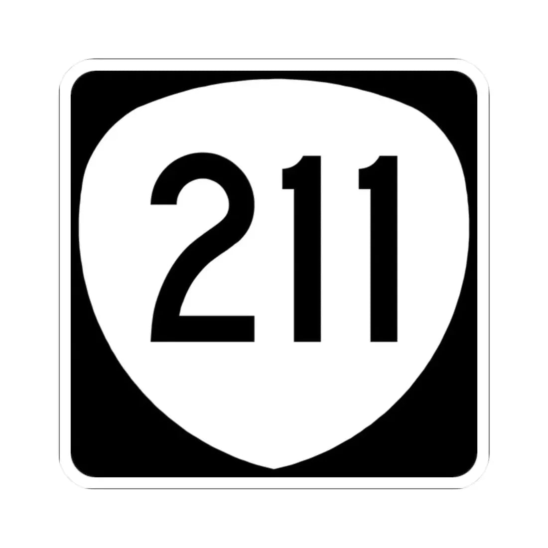 OR 211 (Oregon) (Road Sign) STICKER Vinyl Kiss-Cut Decal 2 Inch White - The Sticker Space