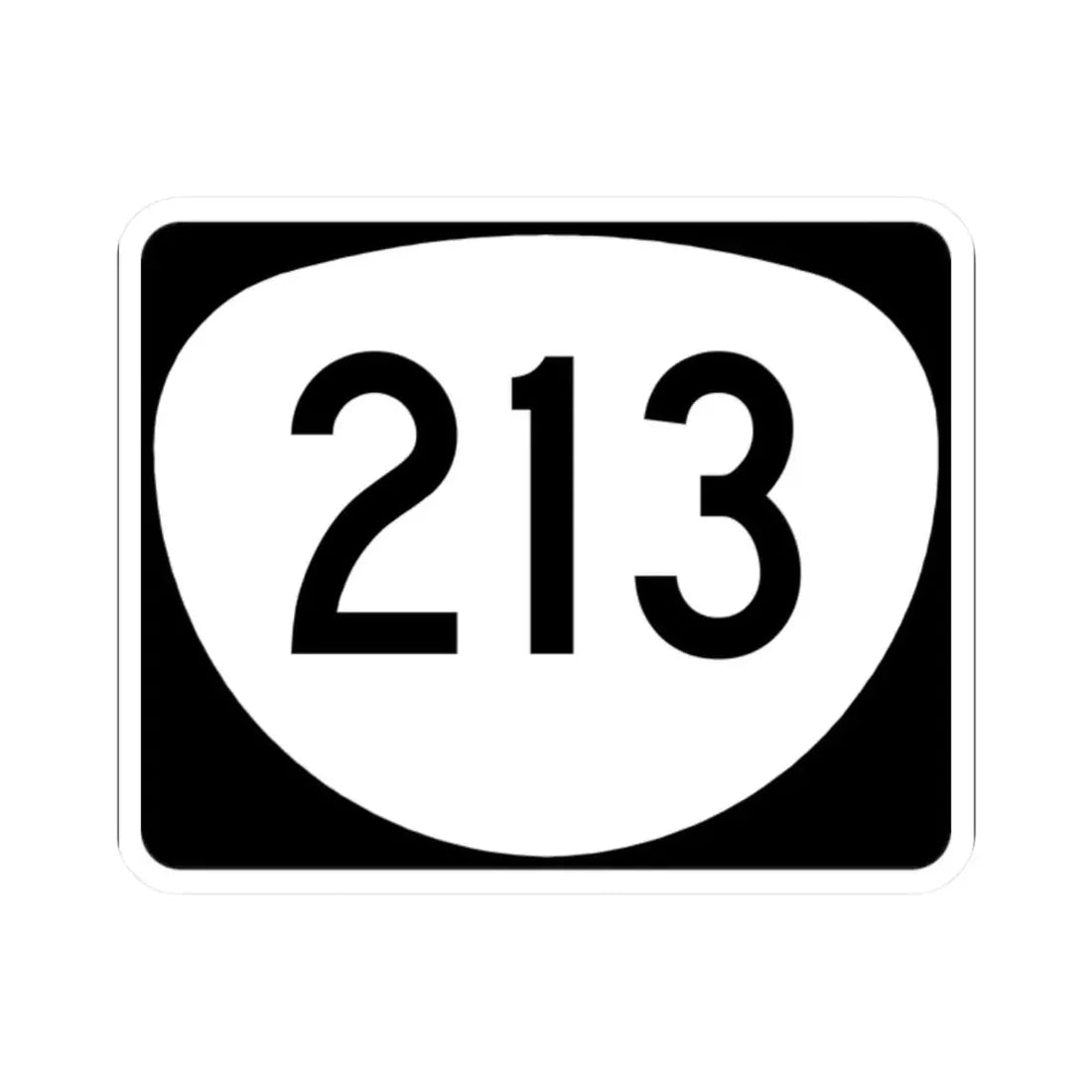 OR 213 (Oregon) (Road Sign) STICKER Vinyl Kiss-Cut Decal 2 Inch White - The Sticker Space