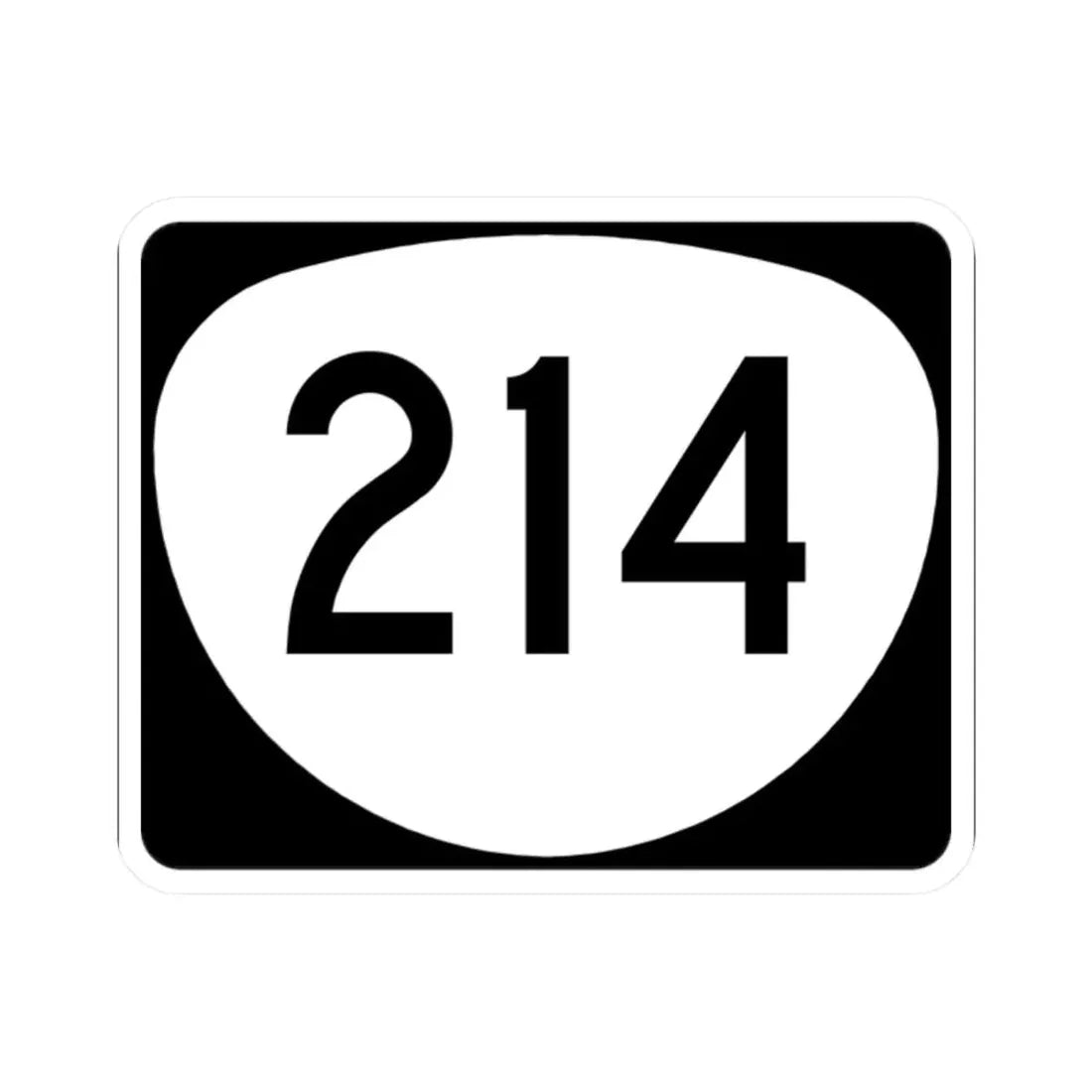 OR 214 (Oregon) (Road Sign) STICKER Vinyl Kiss-Cut Decal 2 Inch White - The Sticker Space
