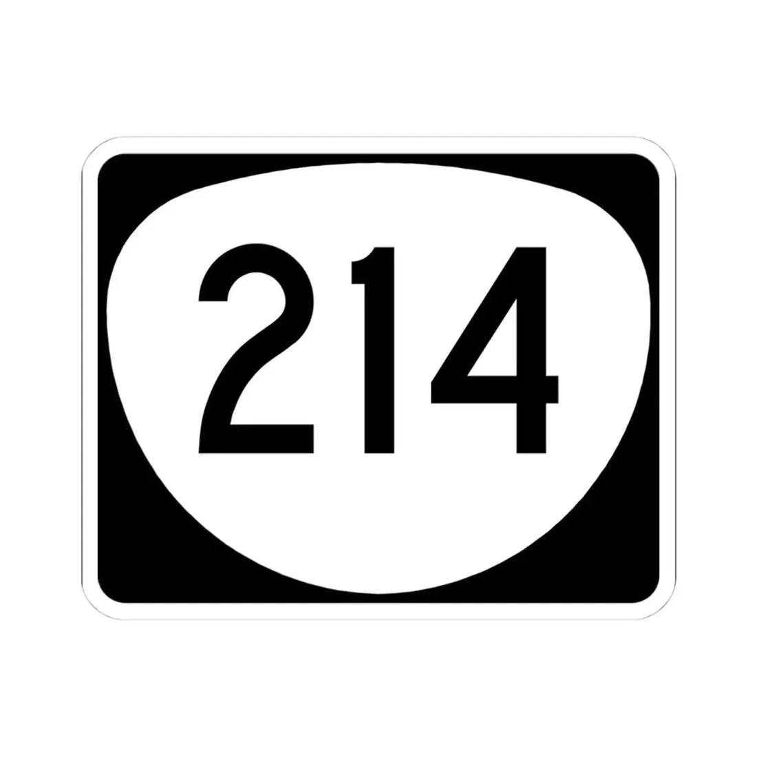 OR 214 (Oregon) (Road Sign) STICKER Vinyl Kiss-Cut Decal 4 Inch White - The Sticker Space
