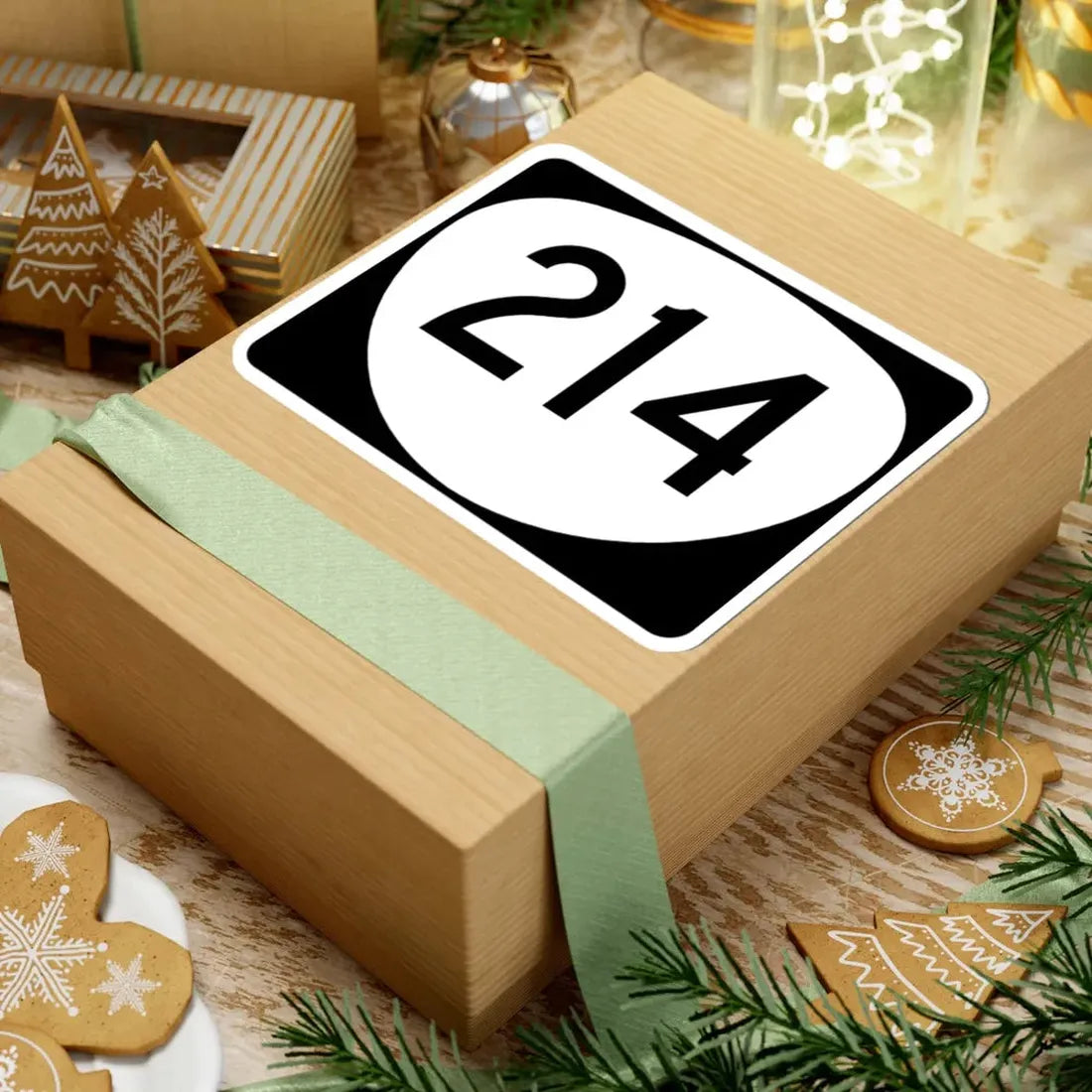 OR 214 (Oregon) (Road Sign) STICKER Vinyl Kiss-Cut Decal - The Sticker Space