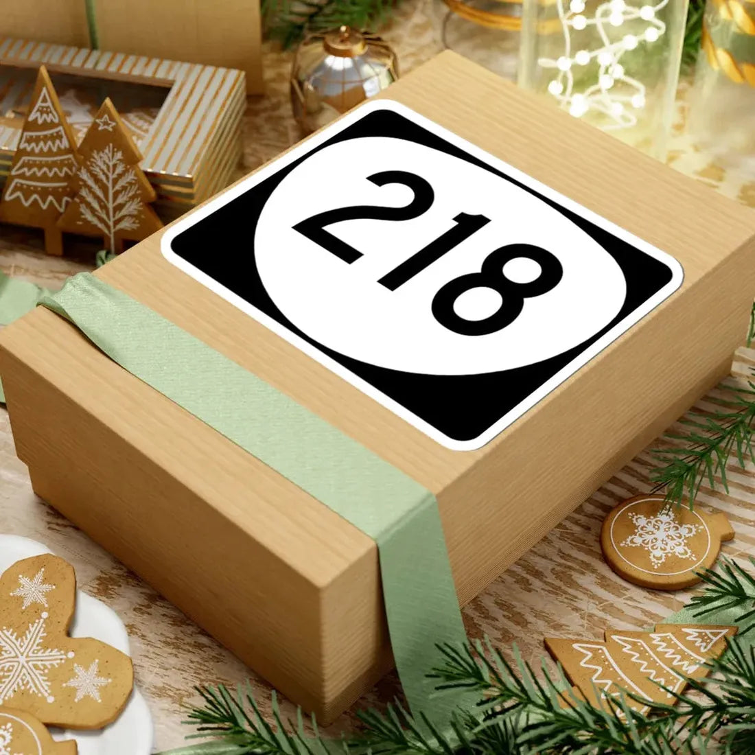 OR 218 (Oregon) (Road Sign) STICKER Vinyl Kiss-Cut Decal - The Sticker Space