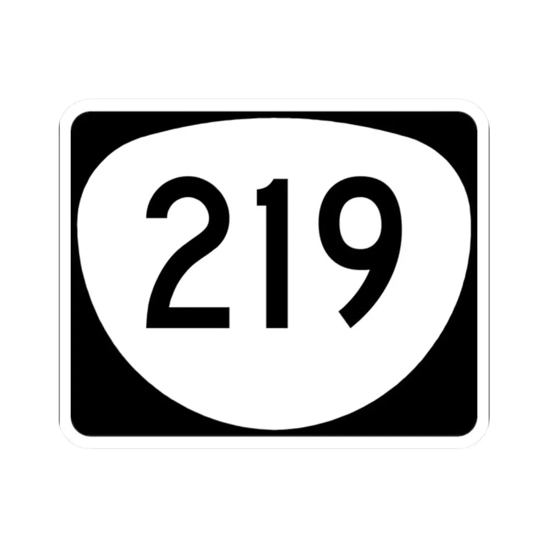 OR 219 (Oregon) (Road Sign) STICKER Vinyl Kiss-Cut Decal 2 Inch White - The Sticker Space