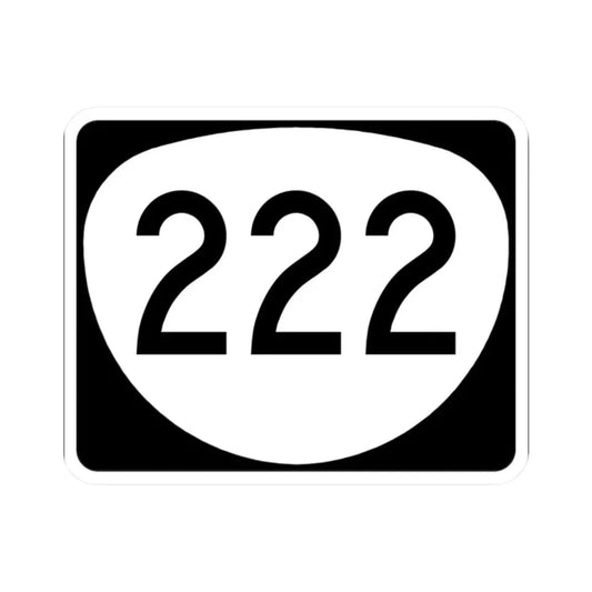 OR 222 (Oregon) (Road Sign) STICKER Vinyl Kiss-Cut Decal 2 Inch White - The Sticker Space