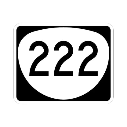 OR 222 (Oregon) (Road Sign) STICKER Vinyl Kiss-Cut Decal 3 Inch White - The Sticker Space