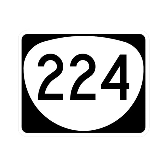 OR 224 (Oregon) (Road Sign) STICKER Vinyl Kiss-Cut Decal 2 Inch White - The Sticker Space