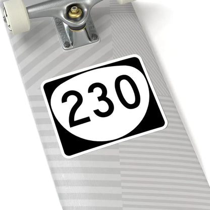 OR 230 (Oregon) (Road Sign) STICKER Vinyl Kiss-Cut Decal - The Sticker Space